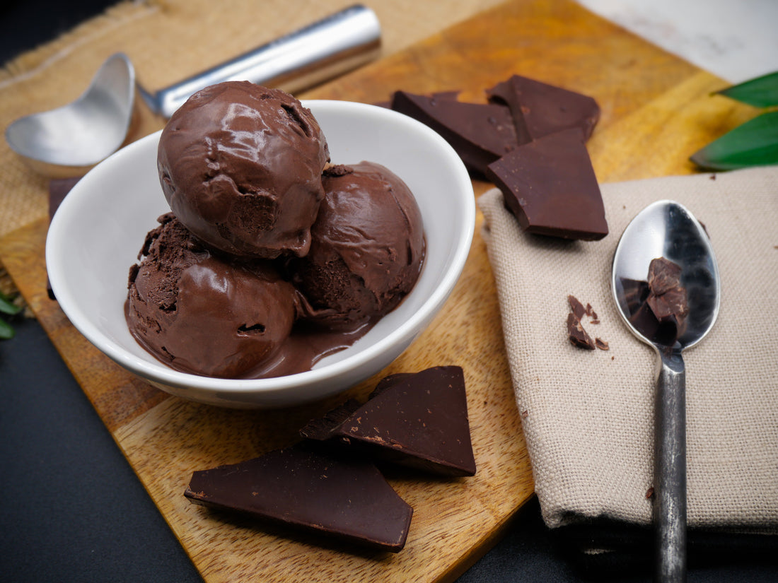 Midnight Pleasures: Triple Dark Chocolate Ice Cream