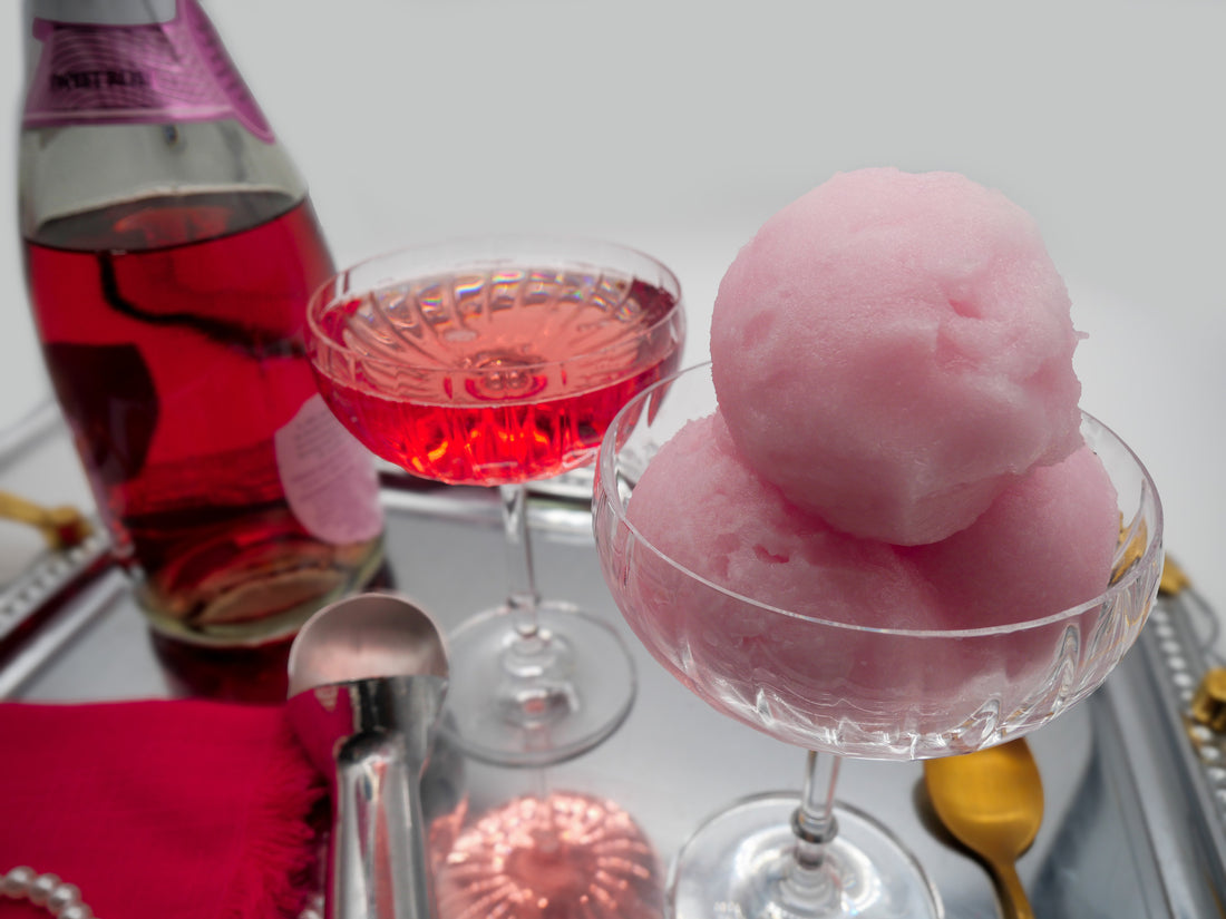 Naughty Pink Champagne Sorbet: A Flirty Twist on a Classic Treat